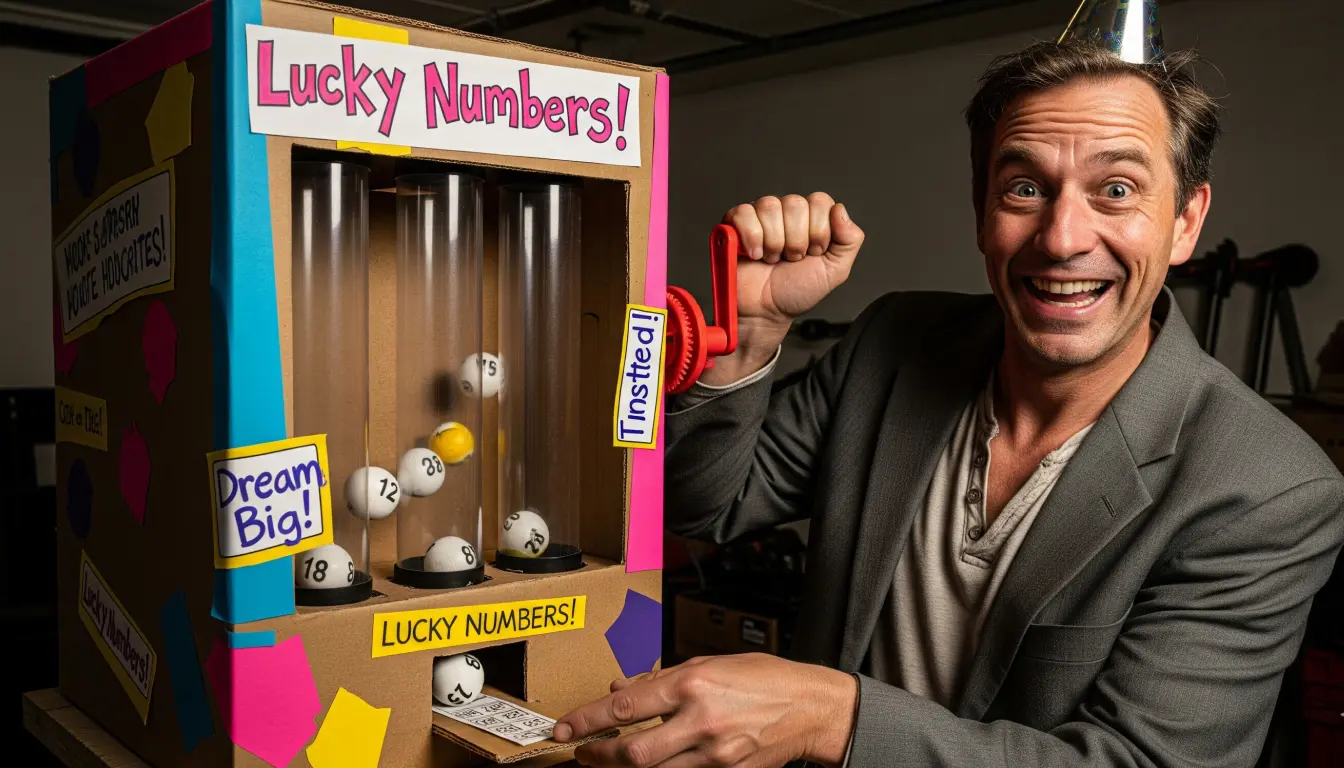 Simulateur de Lotto EuroMillions — Une illustration conceptuelle d'un utilisateur consultant un écran affichant le numéro 30