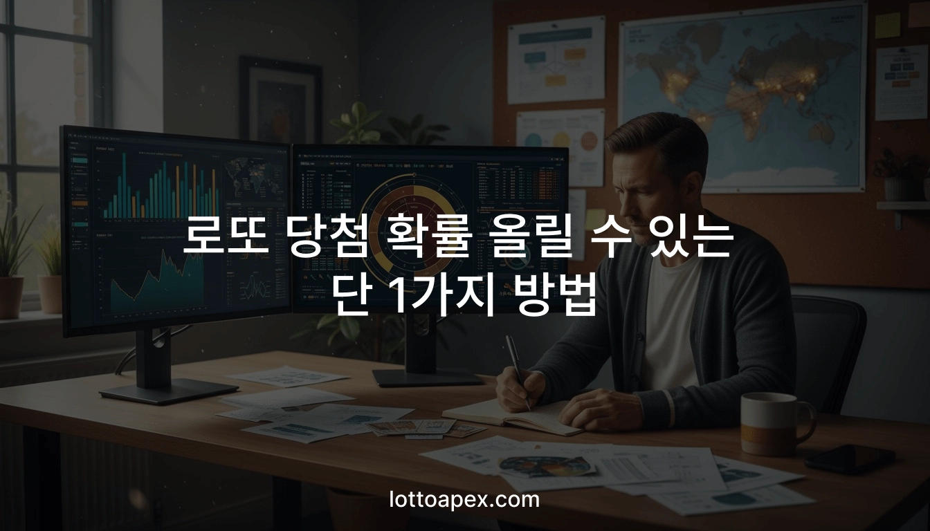단순한 운이 아닌 수학적 전략으로 로또 당첨 확률을 높이는 방법을 연구하는 LottoApex 개발자의 분석 데스크