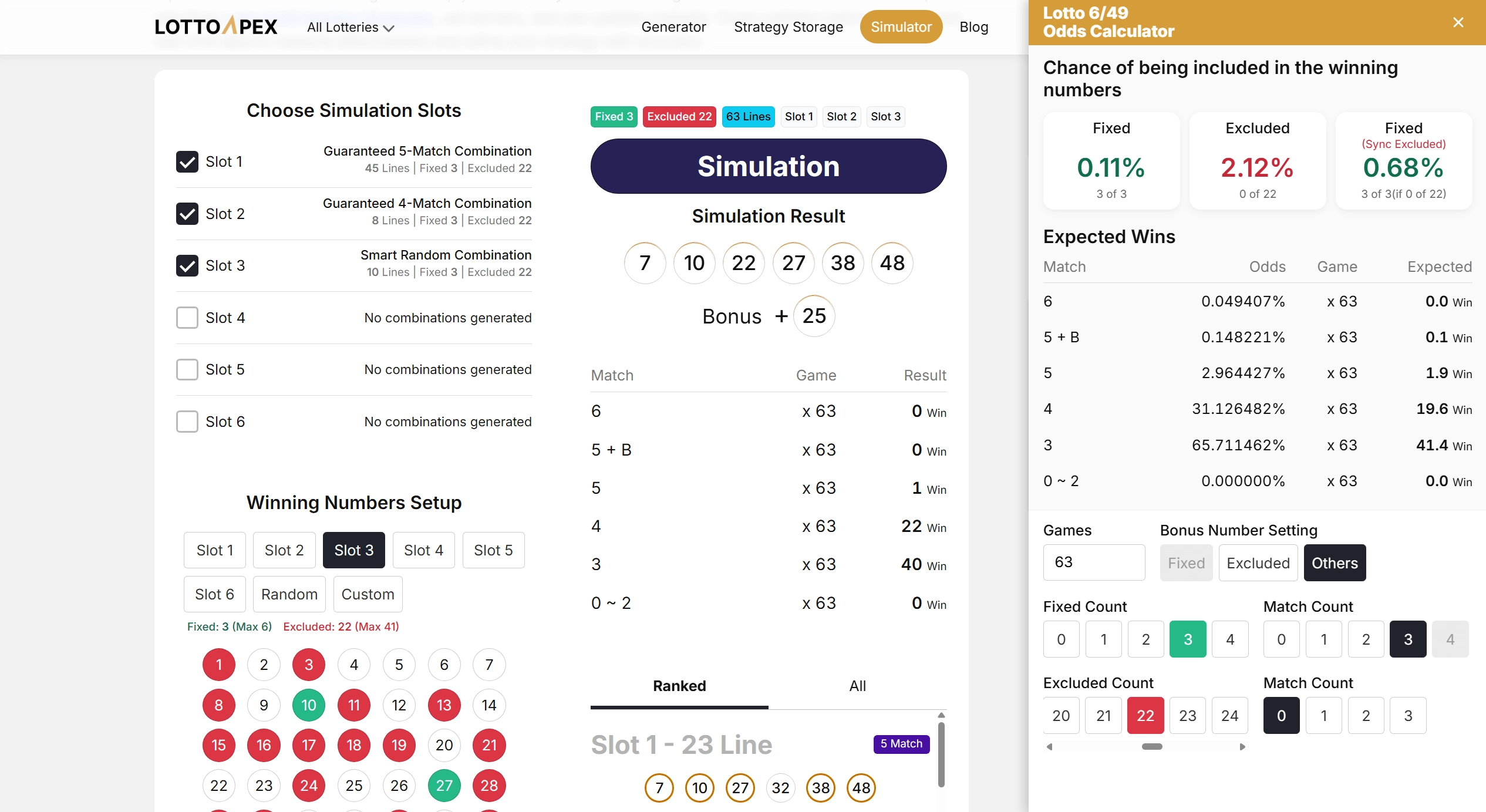 LottoApex Lottery Simulator and Analysis Workspace